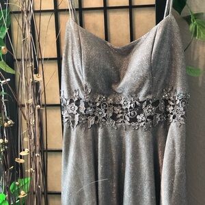 City Studio Silver Glitter Dress